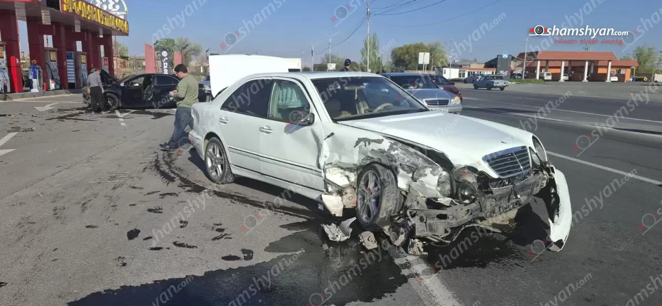 Ավտովթար՝ Արմավիրի մարզում․ Երևան-Արմավիր ավտոճանապարհին բախվել են «Mercedes»-ը և «Toyota Camry»-ն
