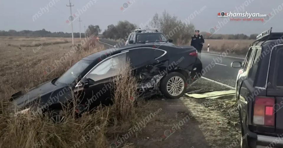 Ավտովթար Գեղարքունիքում․ բախվել են «Lexus»-ն ու «Լադա»-ն, նախնական տվյալներով՝ տուժածներ չկան