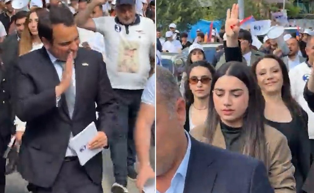 «Սամվե՛լ, վարչապե՛տ». Նարեկ Կարապետյանն ու «Ուժեղ Հայաստանի» թիմը Ալավերդիում քարոզարշավ են անում
