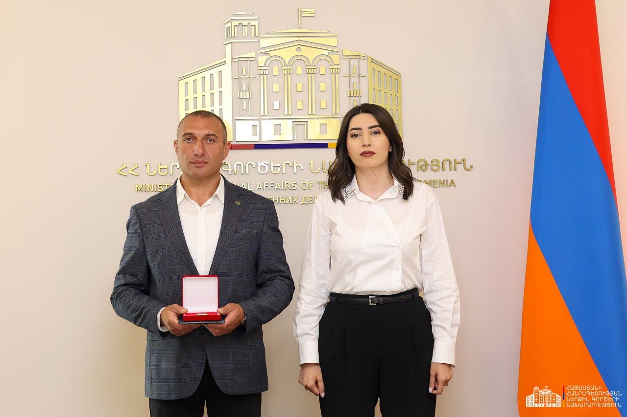 Ջրասուզակ Վահե Մելքոնյանը պարգևատրվել է «Անբասիր ծառայության համար» մեդալով