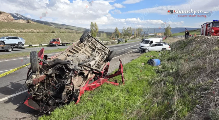 Խոշոր ու շղթայական ավտովթար՝ Կոտայքի մարզում. բախվել է 5 մեքենա, կա 7 տուժած