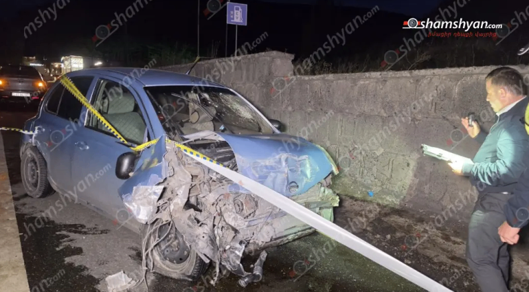 «Չայնիի» ոլորաններում «Nissan March»-ը բшխվել է բետոնե պատնեշին, ապա երթևեկությունը կարգավորող ցուցանակին․ կան վիրшվորներ