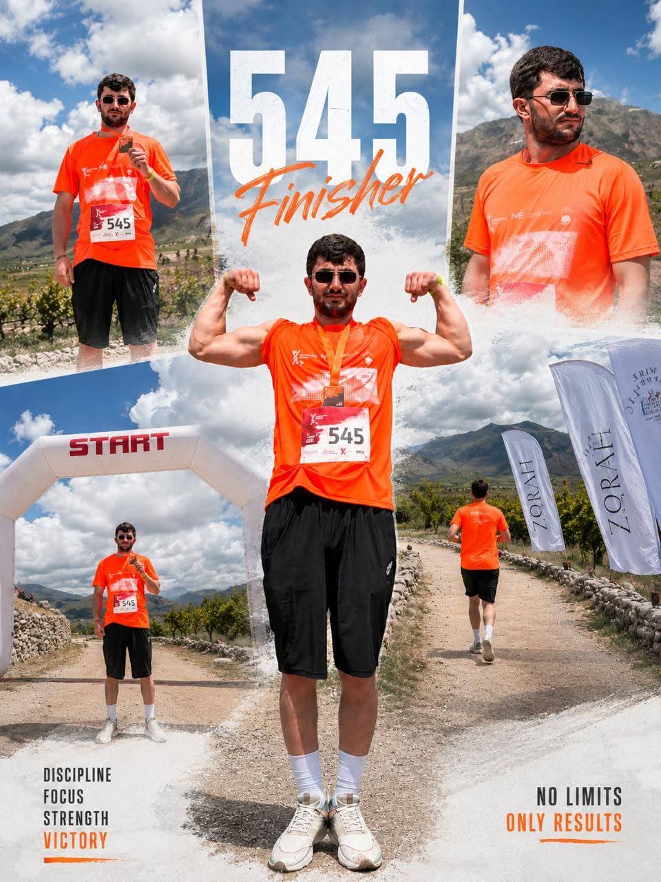 Գորիսեցի մարզիկ Սլավ Պողոսյանը՝ VINEYARD TRAIL RUN մարաթոնի փոխչեմպիոն