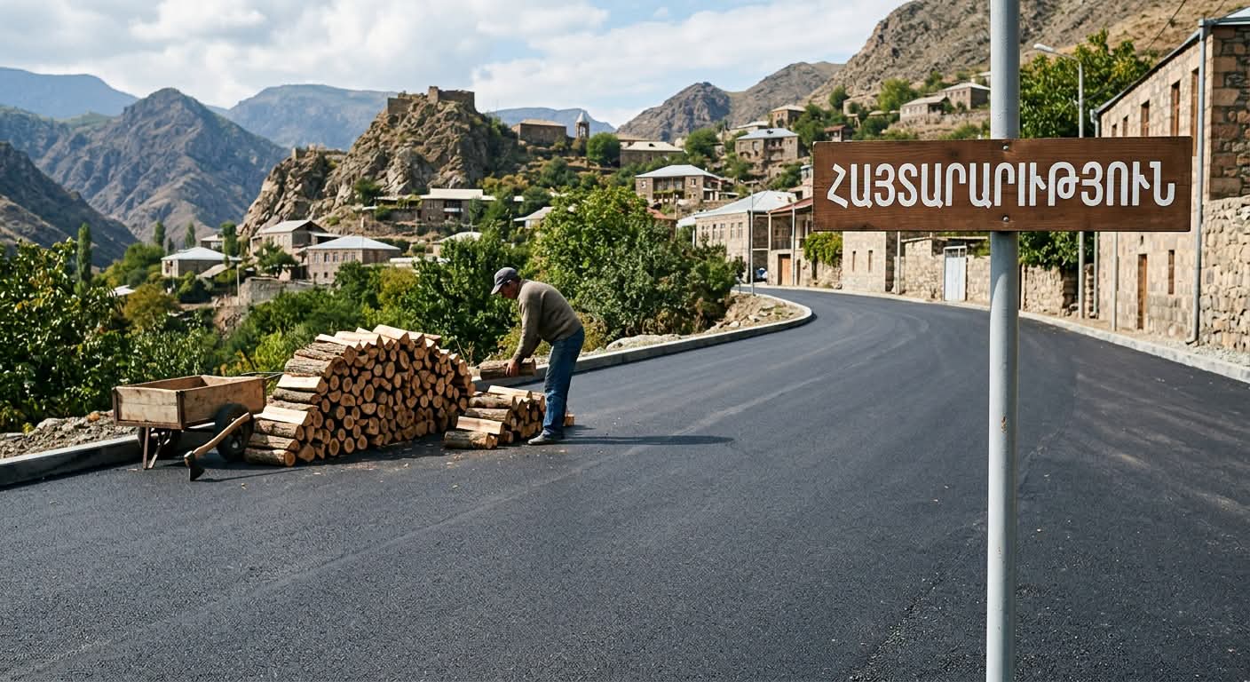 Մեղրիի նոր ասֆալտապատված փողոցներում փայտանյութի կուտակումն ու կտրատումն արգելվում է. Մեղրիի համայնքապետարան