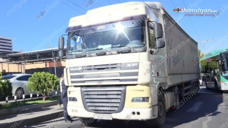 66-ամյա վարորդը «DAF» մակնիշի բեռնատարով Շերամի փողոցում վրաերթի է ենթարկել 2 կին հետիոտնի